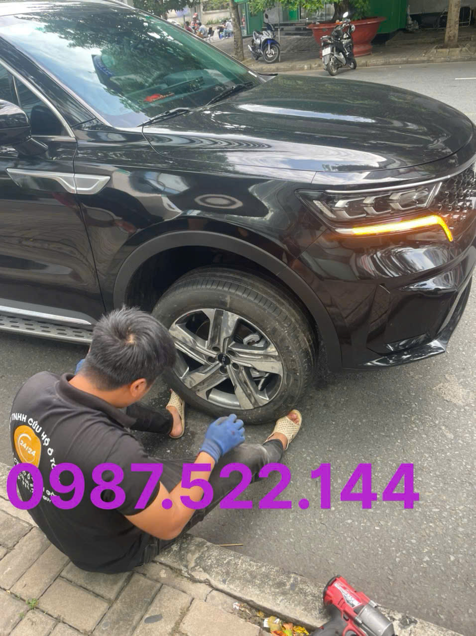 Thay Lốp Dự phòng tận nhà tại Bình Dương 