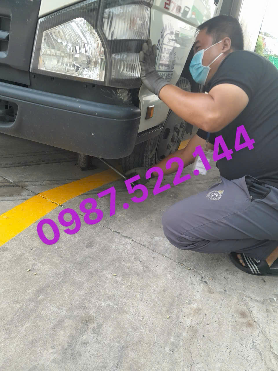 vá lốp ô tô Tam Hiệp