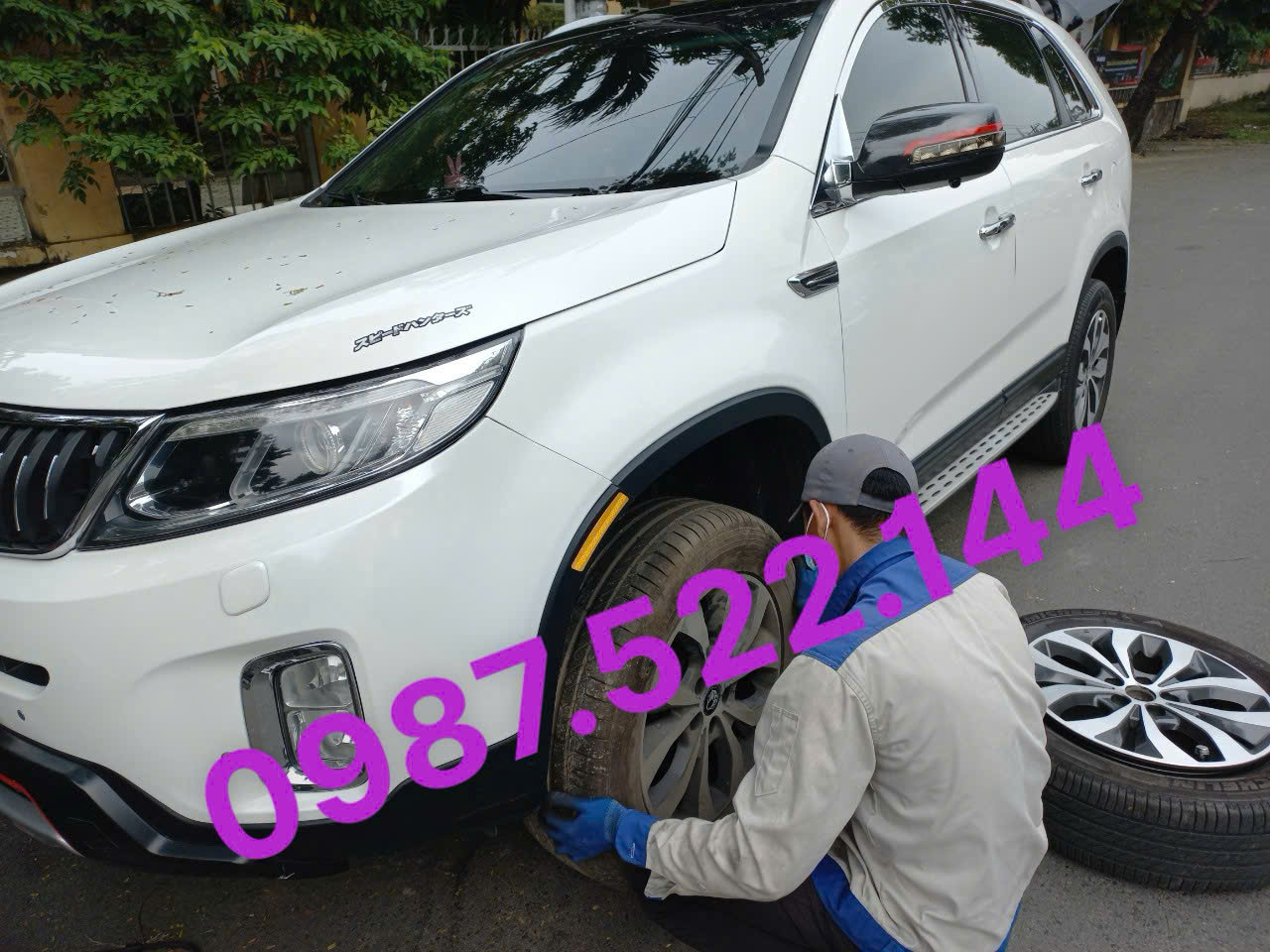 vá vỏ ô tô Bến Cát 24h